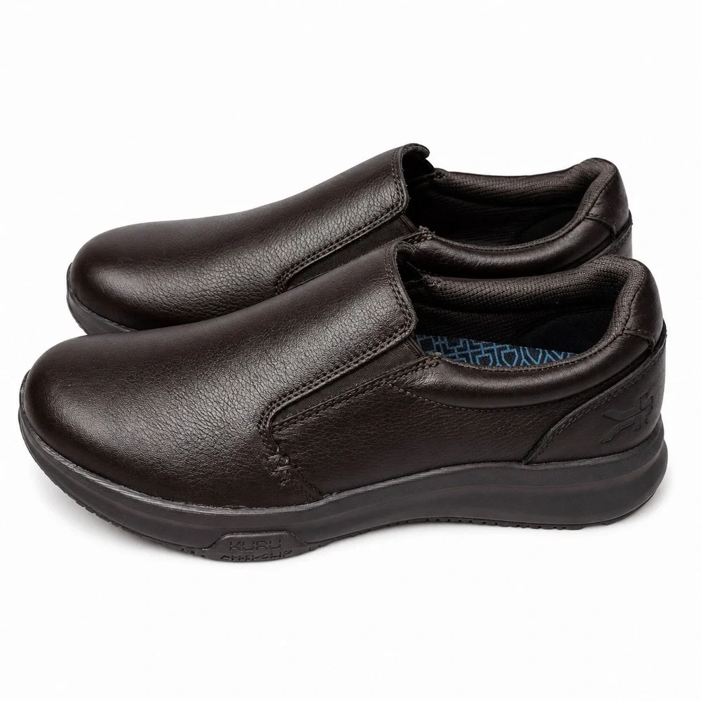 Kuru Kivi 2 Triple Brown Men's Size 10 Classic Walking Leather Slip-On Shoes